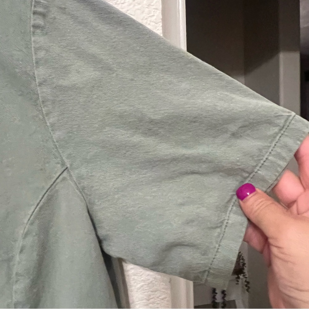 Coldwater Creek Sage Green Top medium - Picture 7 of 10